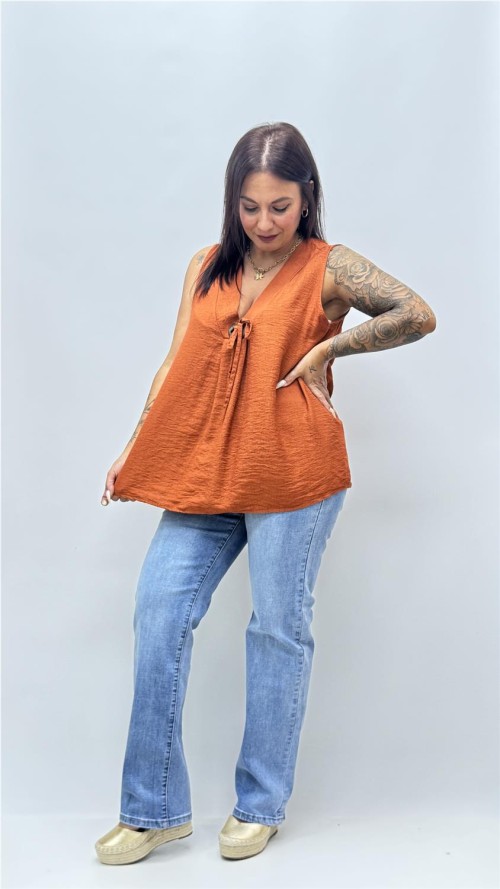 TOP CLOE LISO TEJA