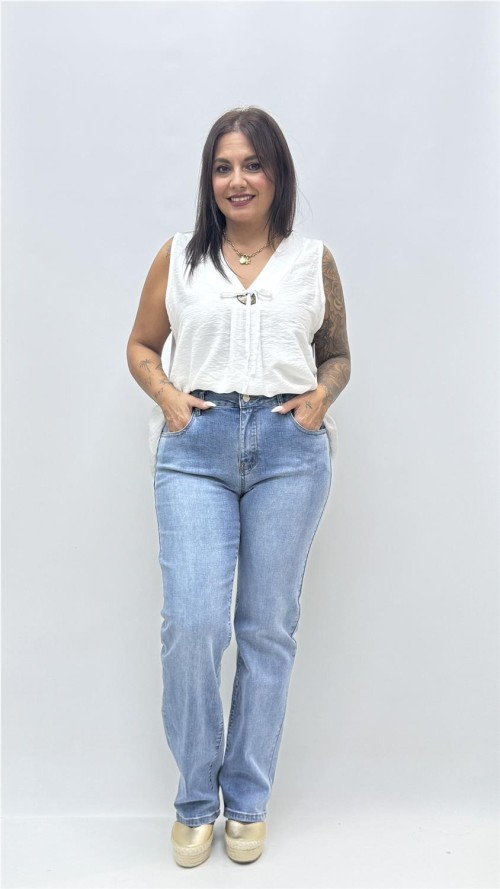 TOP CLOE LISO BLANCO
