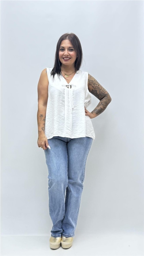 TOP CLOE LISO BLANCO