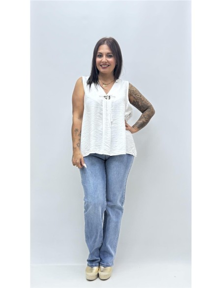 TOP CLOE LISO BLANCO
