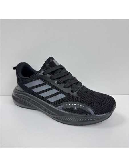 ZAPATILLA RUNNING COMBINADA NEGRO