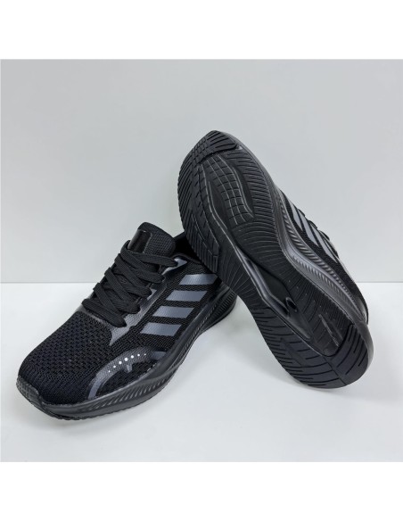 ZAPATILLA RUNNING COMBINADA NEGRO