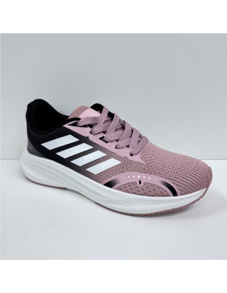 ZAPATILLA RUNNING COMBINADA ROSA