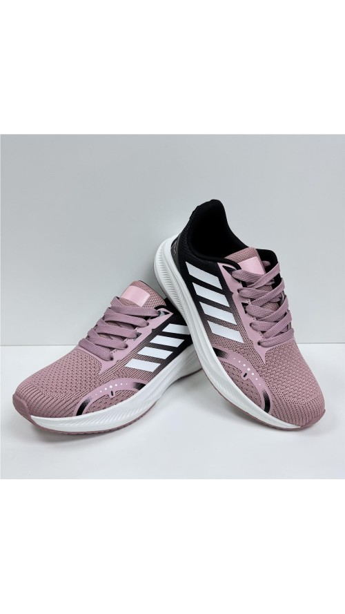 ZAPATILLA RUNNING COMBINADA ROSA