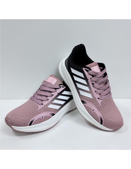 ZAPATILLA RUNNING COMBINADA ROSA