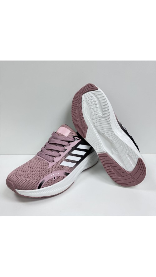 ZAPATILLA RUNNING COMBINADA ROSA