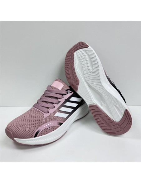 ZAPATILLA RUNNING COMBINADA ROSA