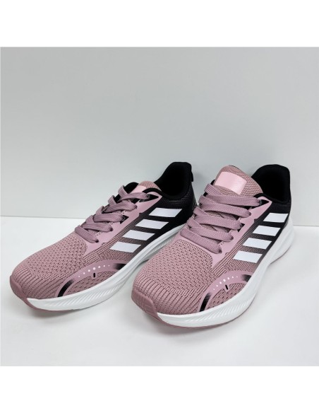 ZAPATILLA RUNNING COMBINADA ROSA