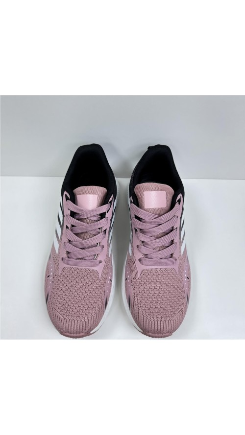 ZAPATILLA RUNNING COMBINADA ROSA