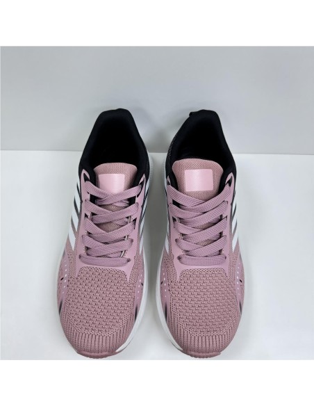 ZAPATILLA RUNNING COMBINADA ROSA