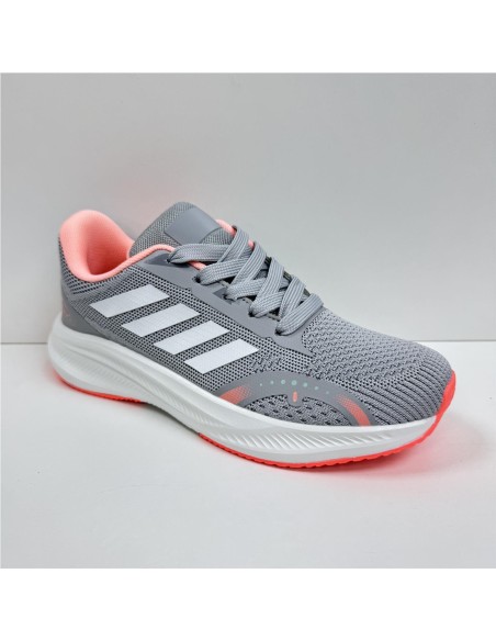 ZAPATILLA RUNNING COMBINADA GRIS