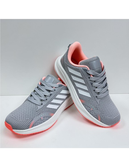 ZAPATILLA RUNNING COMBINADA GRIS