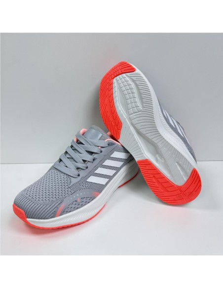 ZAPATILLA RUNNING COMBINADA GRIS