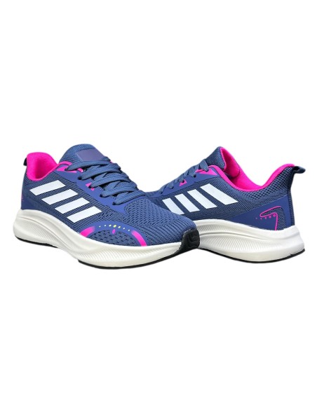 ZAPATILLA RUNNING COMBINADA AZUL