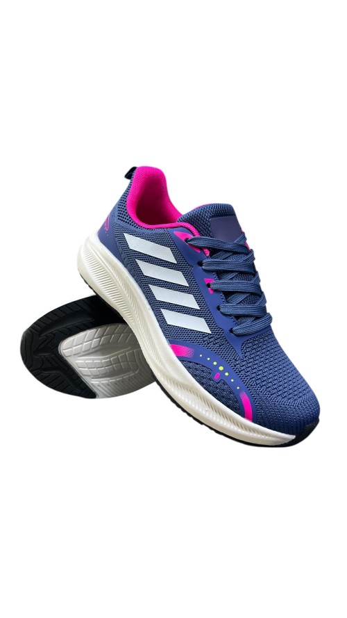 ZAPATILLA RUNNING COMBINADA AZUL