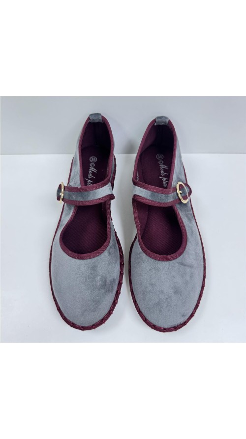 MANOLETINA TELA RIBETE GRIS