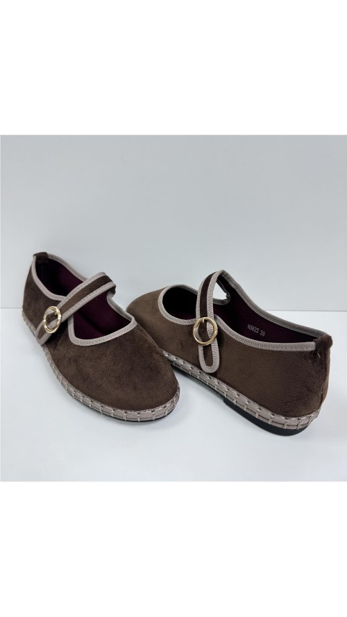 MANOLETINA TELA RIBETE MARRON