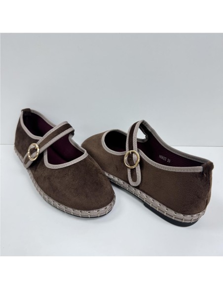MANOLETINA TELA RIBETE MARRON