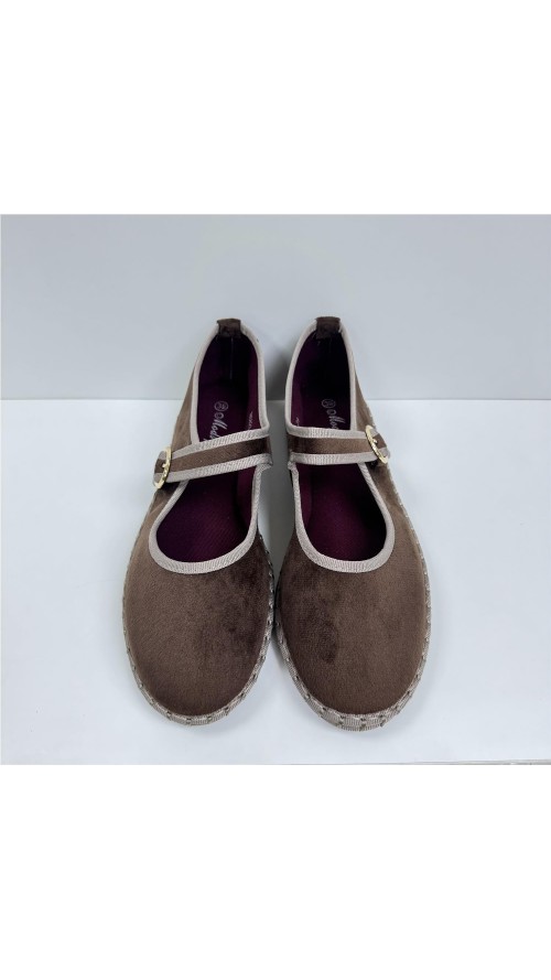 MANOLETINA TELA RIBETE MARRON