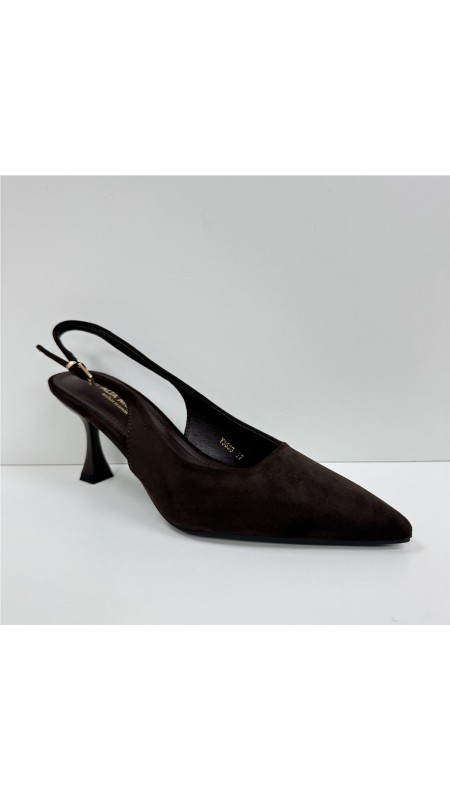 SALON DESTALONADO, TACON FINO MARRON