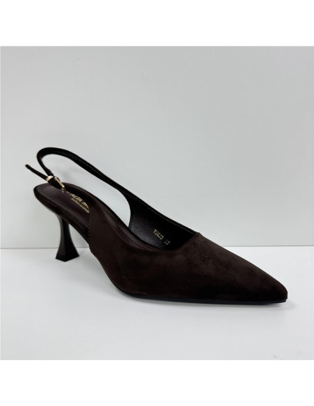 SALON DESTALONADO, TACON FINO MARRON