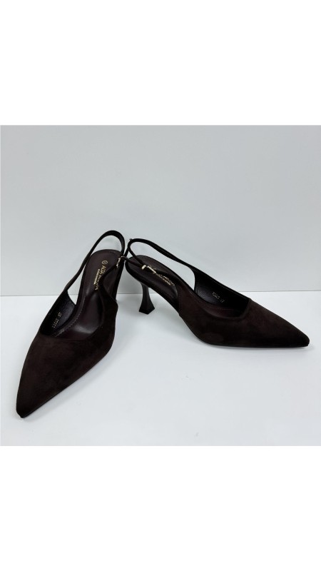 SALON DESTALONADO, TACON FINO MARRON 2