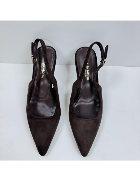 SALON DESTALONADO, TACON FINO MARRON