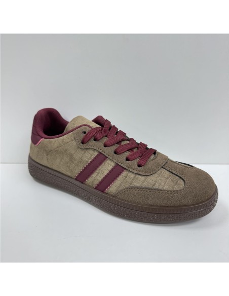 BAMBA SERRAJE 2 LINEAS TAUPE