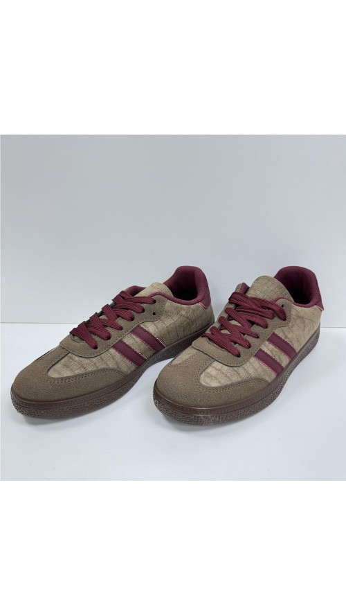 BAMBA SERRAJE 2 LINEAS TAUPE