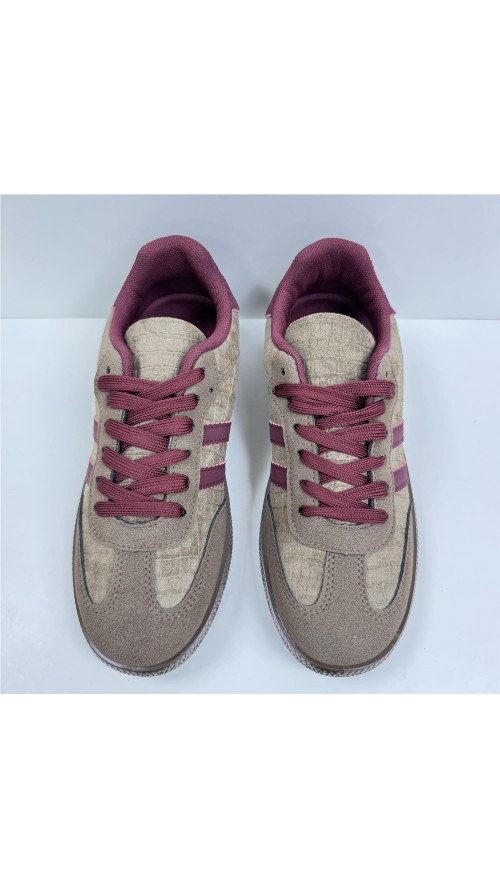 BAMBA SERRAJE 2 LINEAS TAUPE