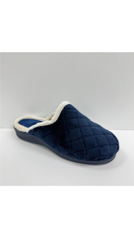 ZAPATILLA CON BORDE DE PELO MARINO 2
