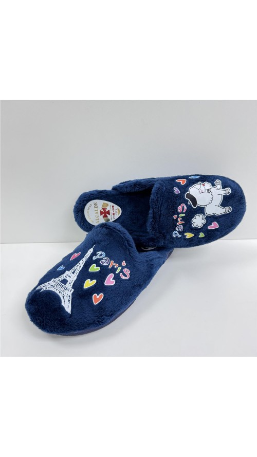 ZAPATILLA PARIS COMBINADA MARINO