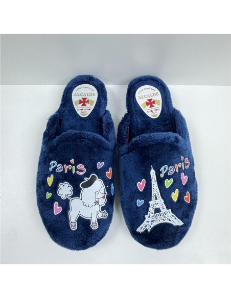 ZAPATILLA PARIS COMBINADA MARINO