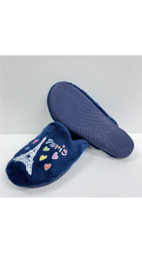 ZAPATILLA PARIS COMBINADA MARINO