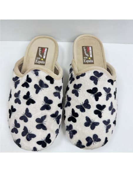 ZAPATILLA SUBLIMACION MARIPOSA BEIG