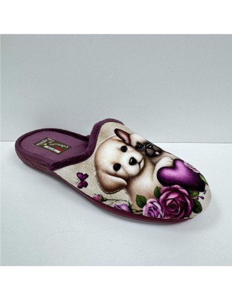 ZAPATILLA PERRITOS BURDEOS