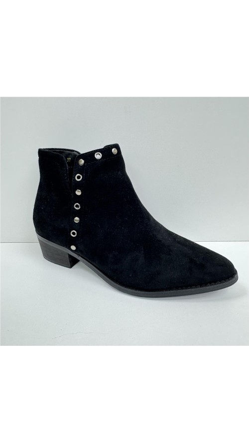 BOTIN SERRAJE APERTURA LATERAL NEGRO