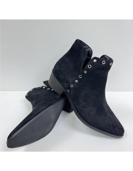 BOTIN SERRAJE APERTURA LATERAL NEGRO