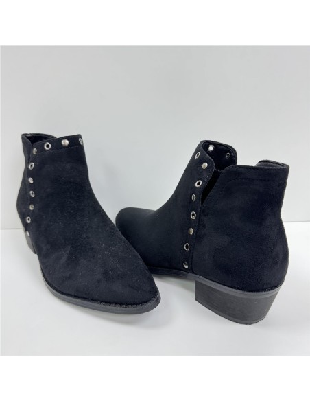 BOTIN SERRAJE APERTURA LATERAL NEGRO