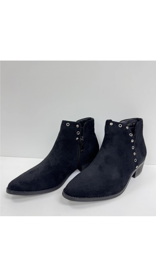 BOTIN SERRAJE APERTURA LATERAL NEGRO