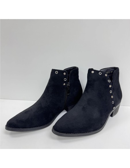 BOTIN SERRAJE APERTURA LATERAL NEGRO