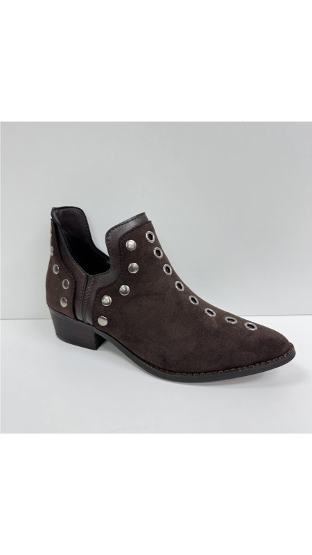 BOTIN TACHUELAS MARRON