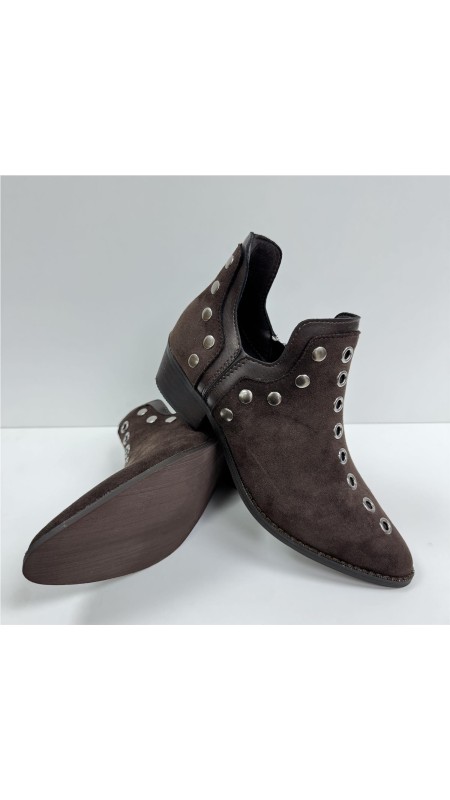 BOTIN TACHUELAS MARRON 2
