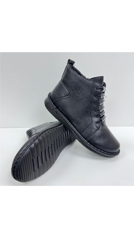 BOTA FLEXIBLE CON CREMALLERA NEGRO 2