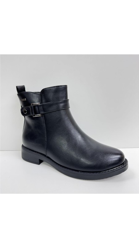 BOTA POLIPIEL ADORNO LATERAL NEGRO