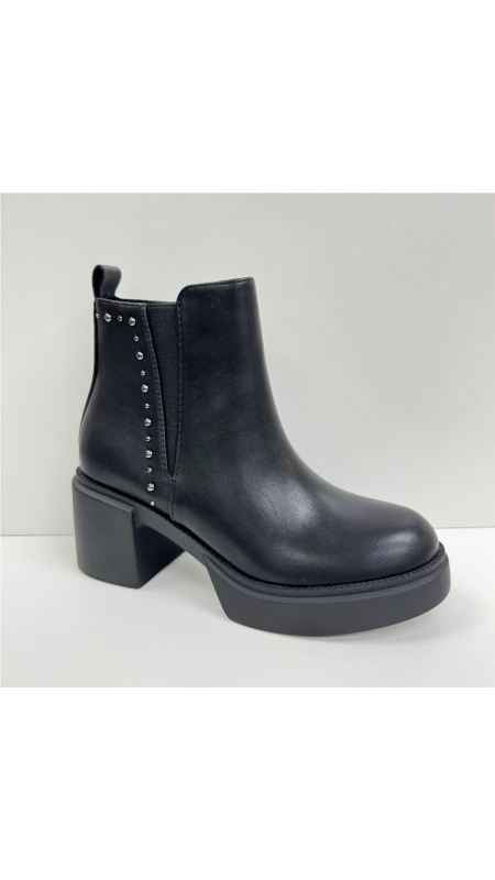 BOTA POLIPIEL TACHAS P-ANCHO NEGRO