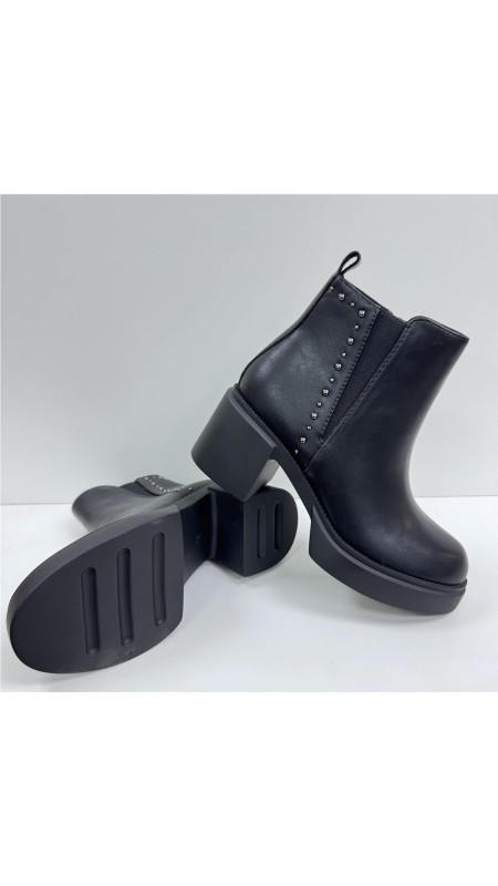 BOTA POLIPIEL TACHAS P-ANCHO NEGRO 2