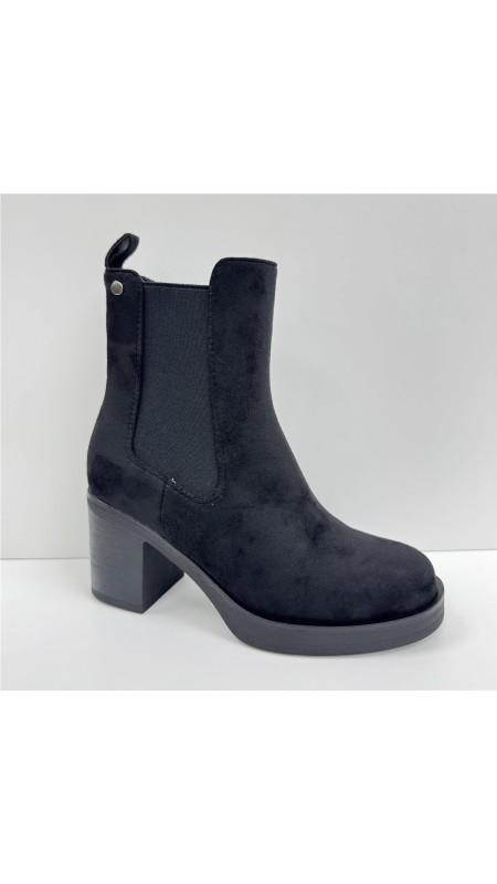 BOTIN CON ELASTICO Y SERRAJE NEGRO