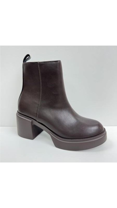 BOTIN POLIPIEL PISO ANCHO MARRON