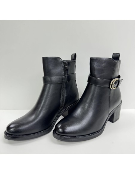 BOTIN POLIPIEL HEBILLA NEGRO